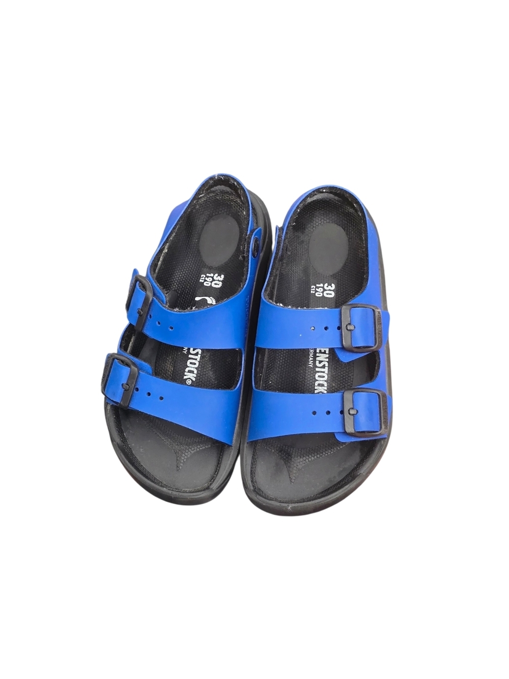 Birkenstock Kids Mogami Royal Blue Double-Buckle Sandals Size 30 (12- 12.5)